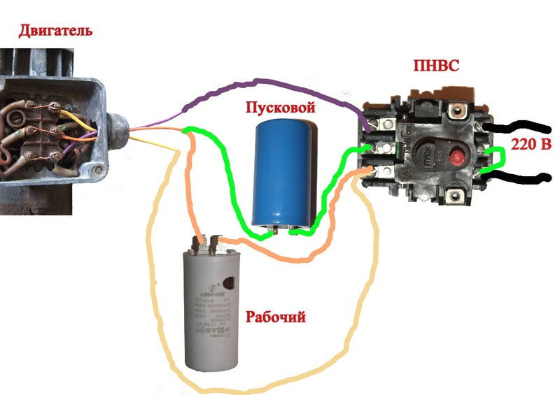 Конденсатор рабочий для двигателя